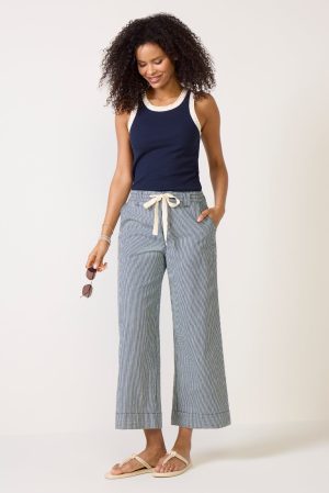 Lily Stripe Cropped Pant