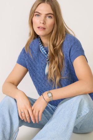Manae Pointelle Knit Top
