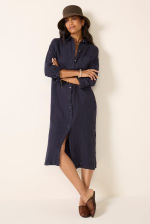 Kerry Linen Shirt Dress