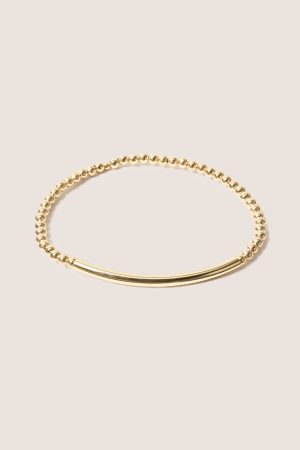 Bliss Bar Smooth Gold 3mm Bracelet
