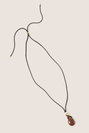 Inez Stone Cord Necklace