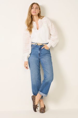 Donny Rolled Hem Boyfriend Jean